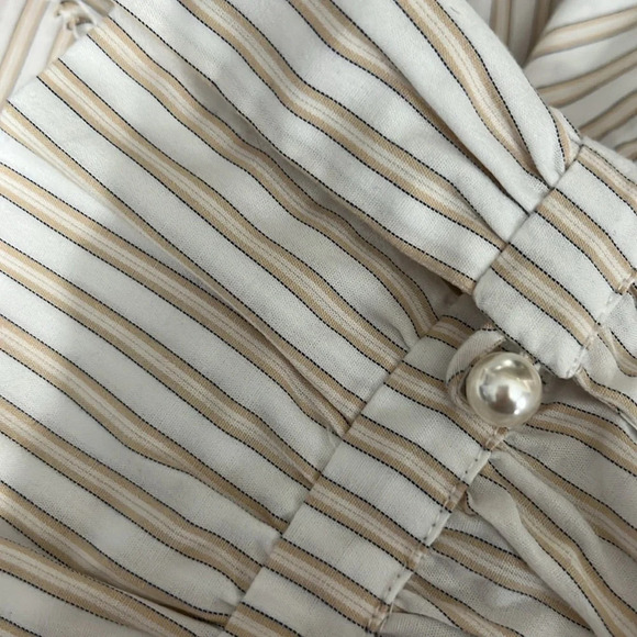 Mr. Larkin Sophie Organic Cotton Striped Blouse (Altered) - Size Large - Picture 8 of 10